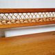 Banc coffre chêne et rotin 1960