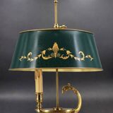 Bronze Gilt Bouillotte Lamp in Directoire Style "Lucien Gau"