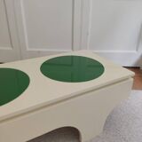 table basse, bois laquée  emiel veranneman & vasarely