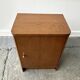 A vintage 1950/60s petite compact oak bedside cabinet