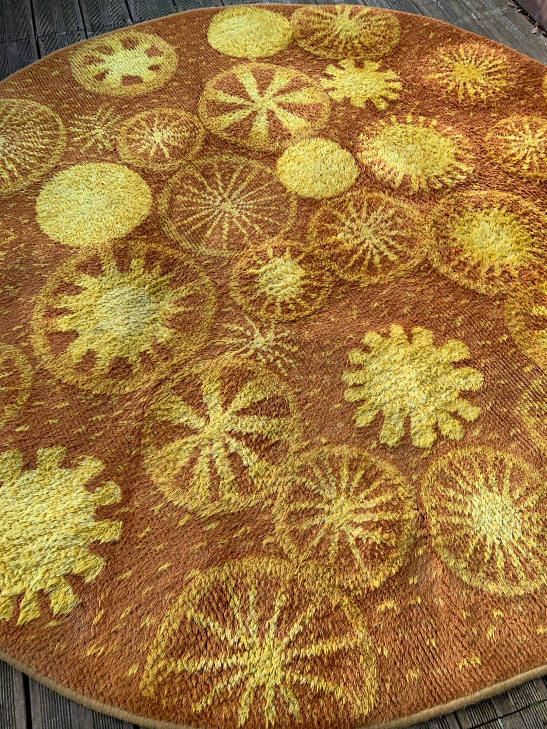 Tapis circulaire bergoss années 60/70