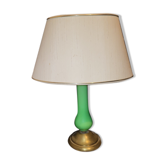 Set of 2 opaline lamps