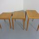 Danish Oak Nesting Tables by H.W. Klein for Bramin, 1960s, Set of 3
