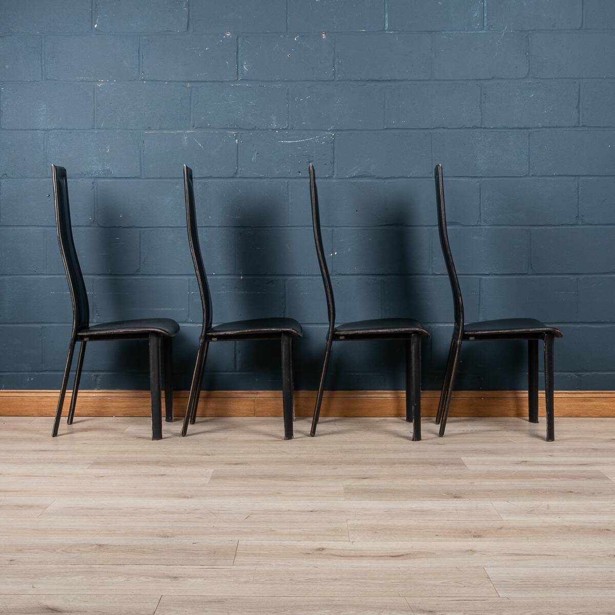 20thC ITALIAN SET OF FOUR "ALICE" DINING CHAIRS BY GIORGIO CATTELAN