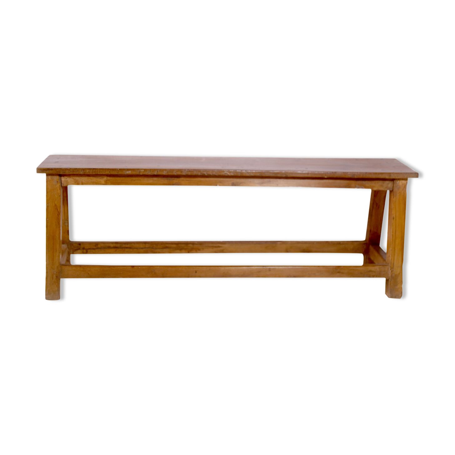 Ancient Burmese teak bench