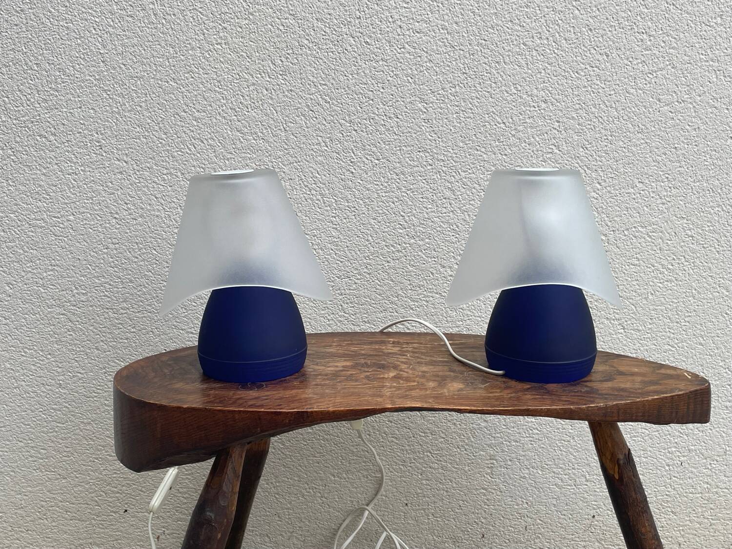 Pair of Murano mushroom lamps