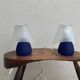 Pair of Murano mushroom lamps