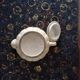 Cream-colored teapot
