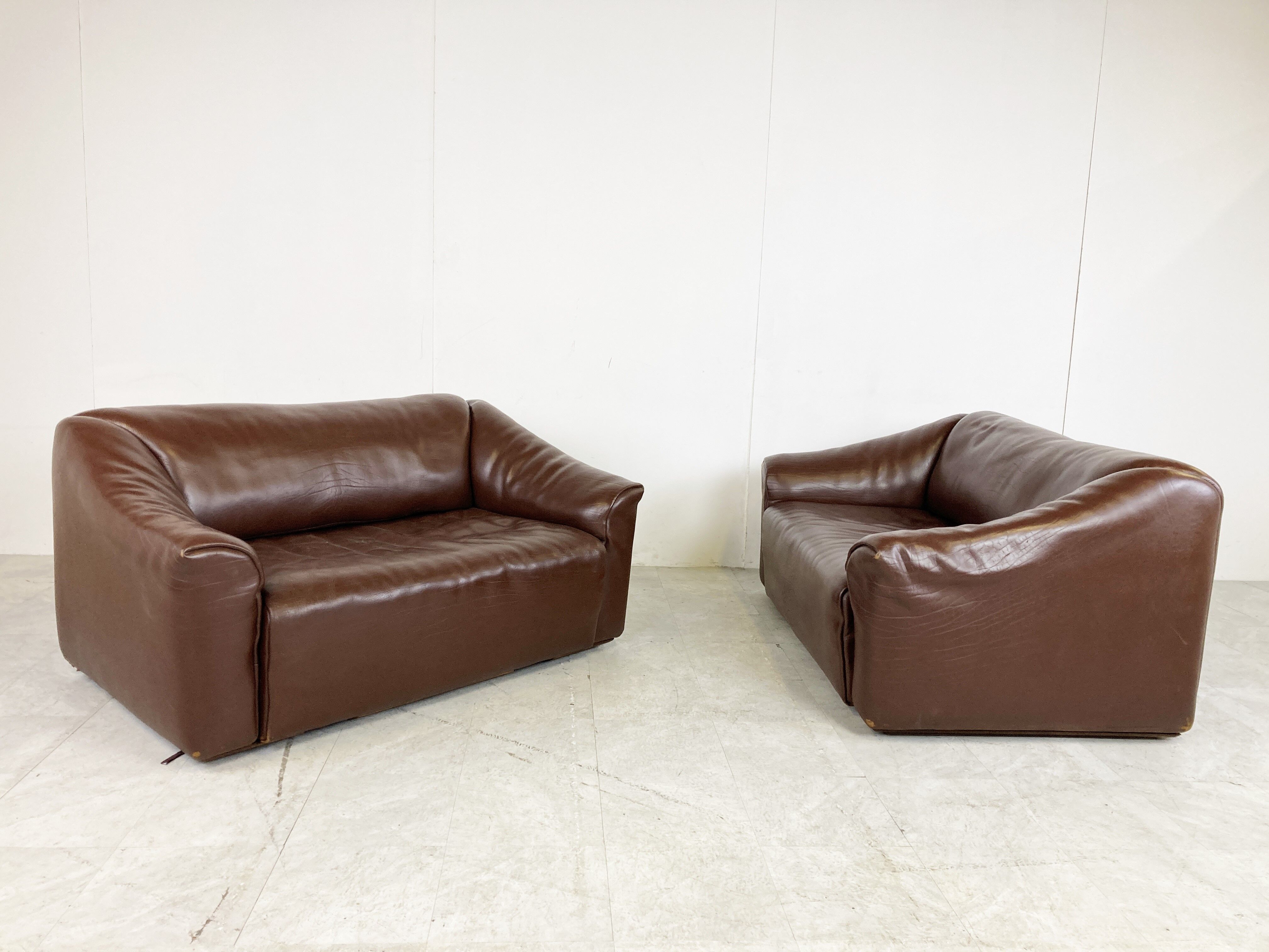 De Sede DS47 pair of sofas, 1960s