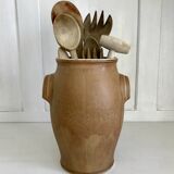 Stoneware utensil pot