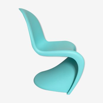 Chaise pour enfant turquoise de Verner Panton, Vitra