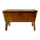 Rustic solid wood footrest