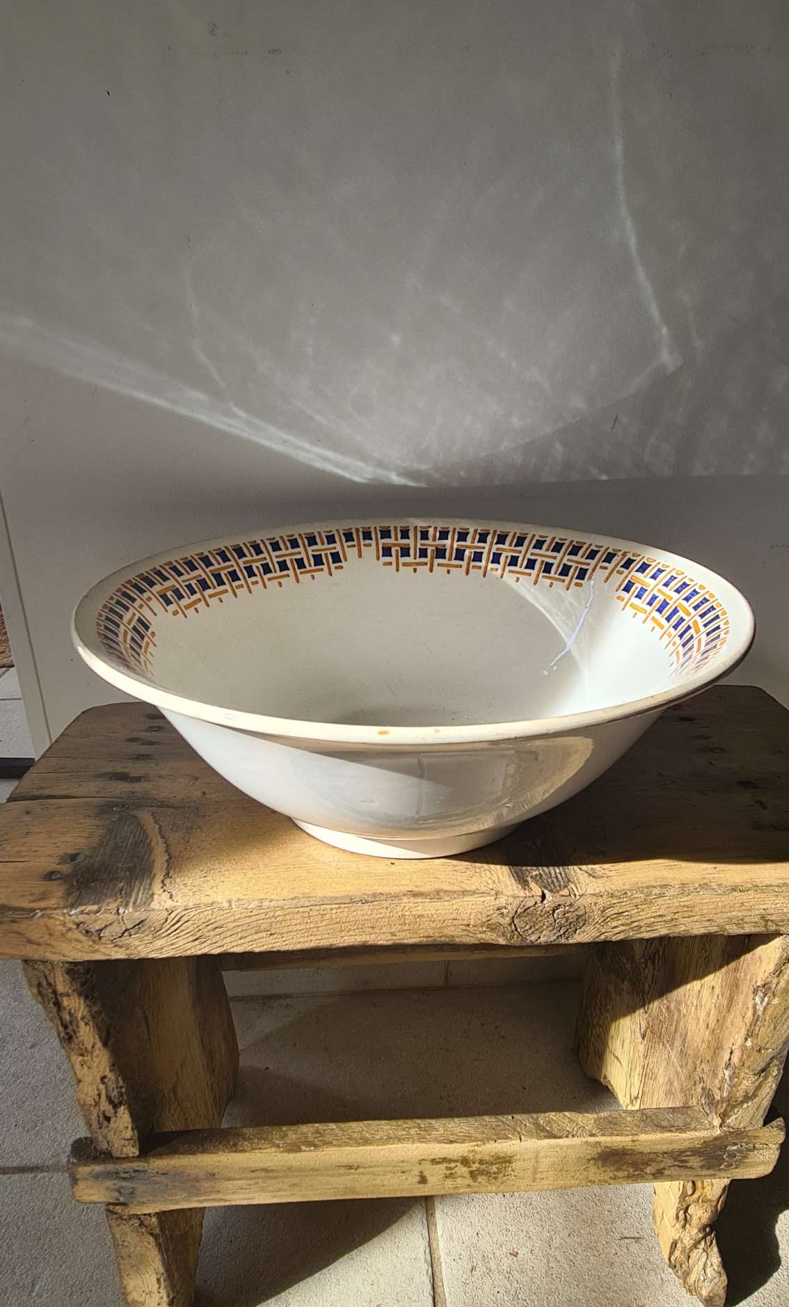 Salad bowl Givors earthenware