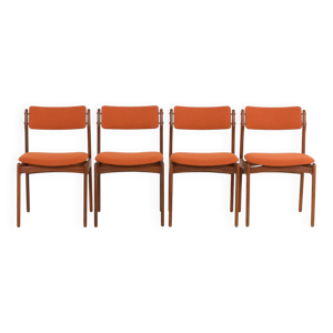 Chaises en teck et laine - 1960