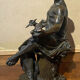 Bronze ancient allegory of the "Arts" sculpture