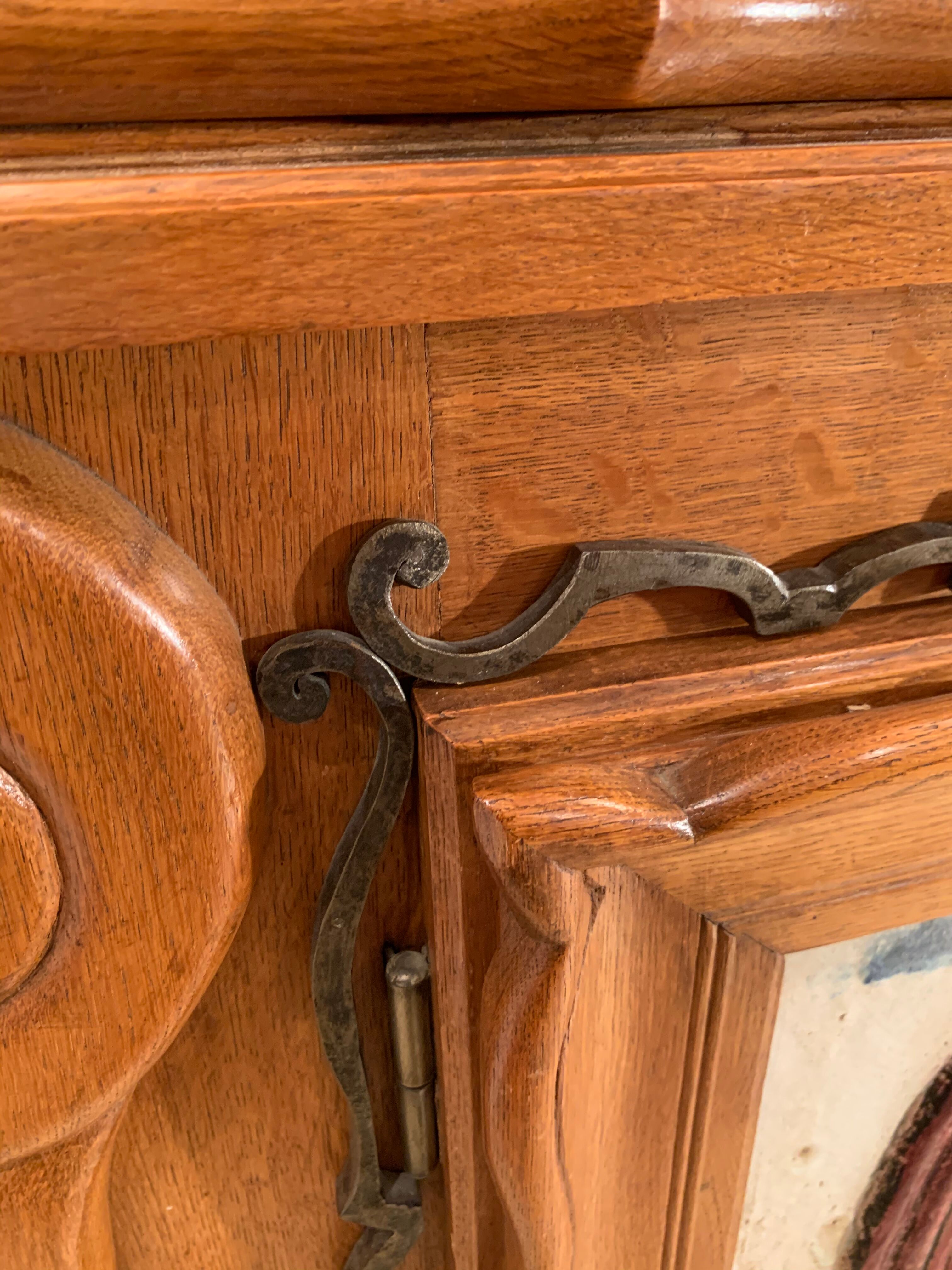 Modernist wood and ceramics sideboard of the 1950s
