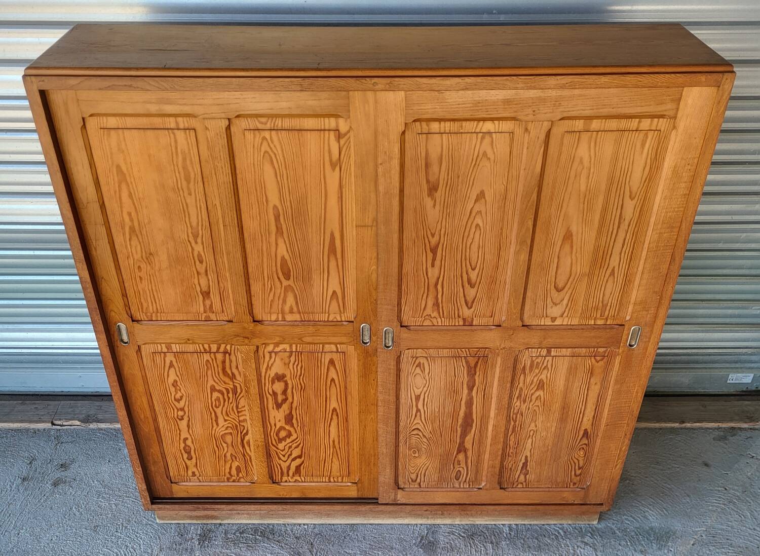 Authentique grand meuble rangement classeur Vintage en bois massif