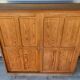 Authentic large vintage solid wood filing cabinet