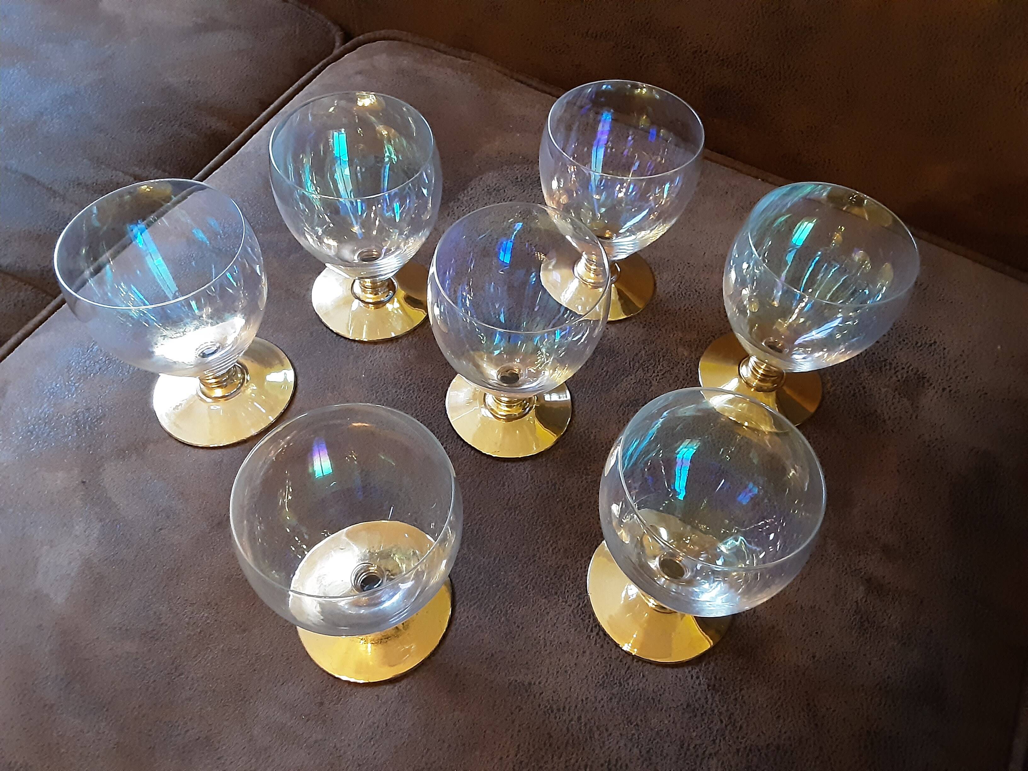 Lot de 8 verres à eau cristal
