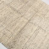 4x7 Kilim Contemporary Gray Beige Kilim Rug, 130x212Cm