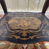 Louis XV style side table in marquetry