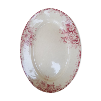 Flat Oval Gien model Autumn Flowers