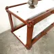 Italian modernist shelf in teak and Carrara marble, 1950s