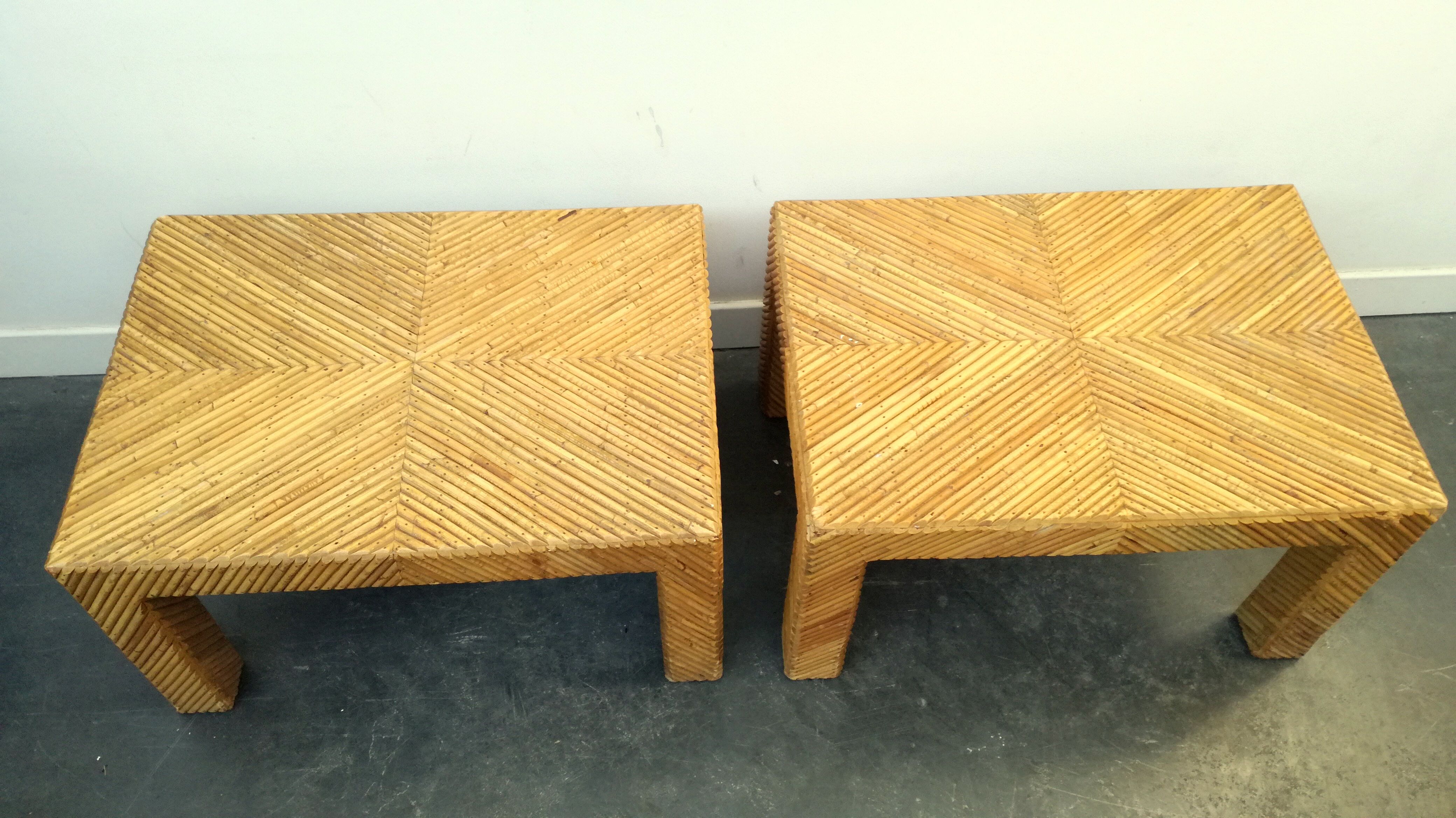 Pair coffee tables Lived del sol 1970