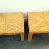 Pair coffee tables Lived del sol 1970