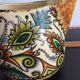 Pitcher Paul Fouillen Quimper faience floral decoration, French hand painted