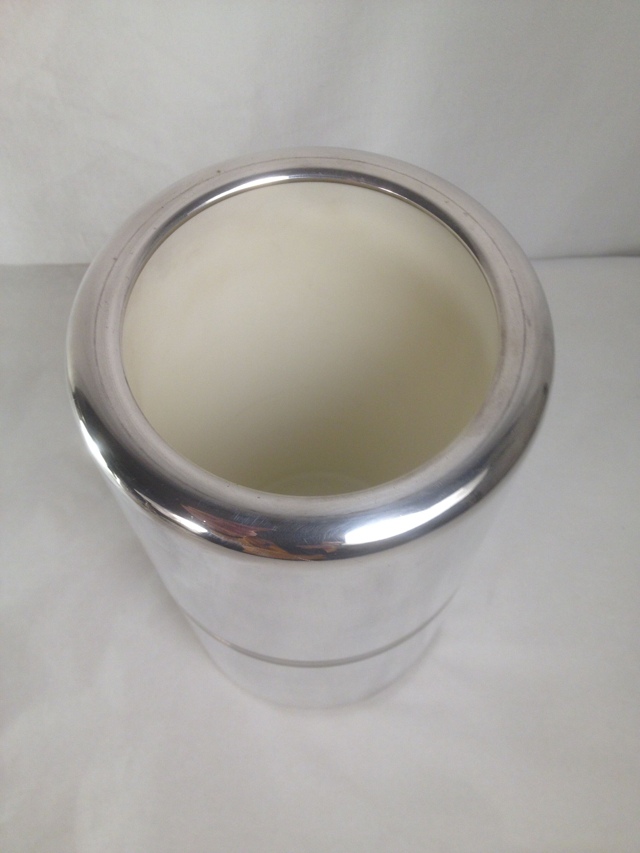 Bottle cooler, silver metal, Christofle