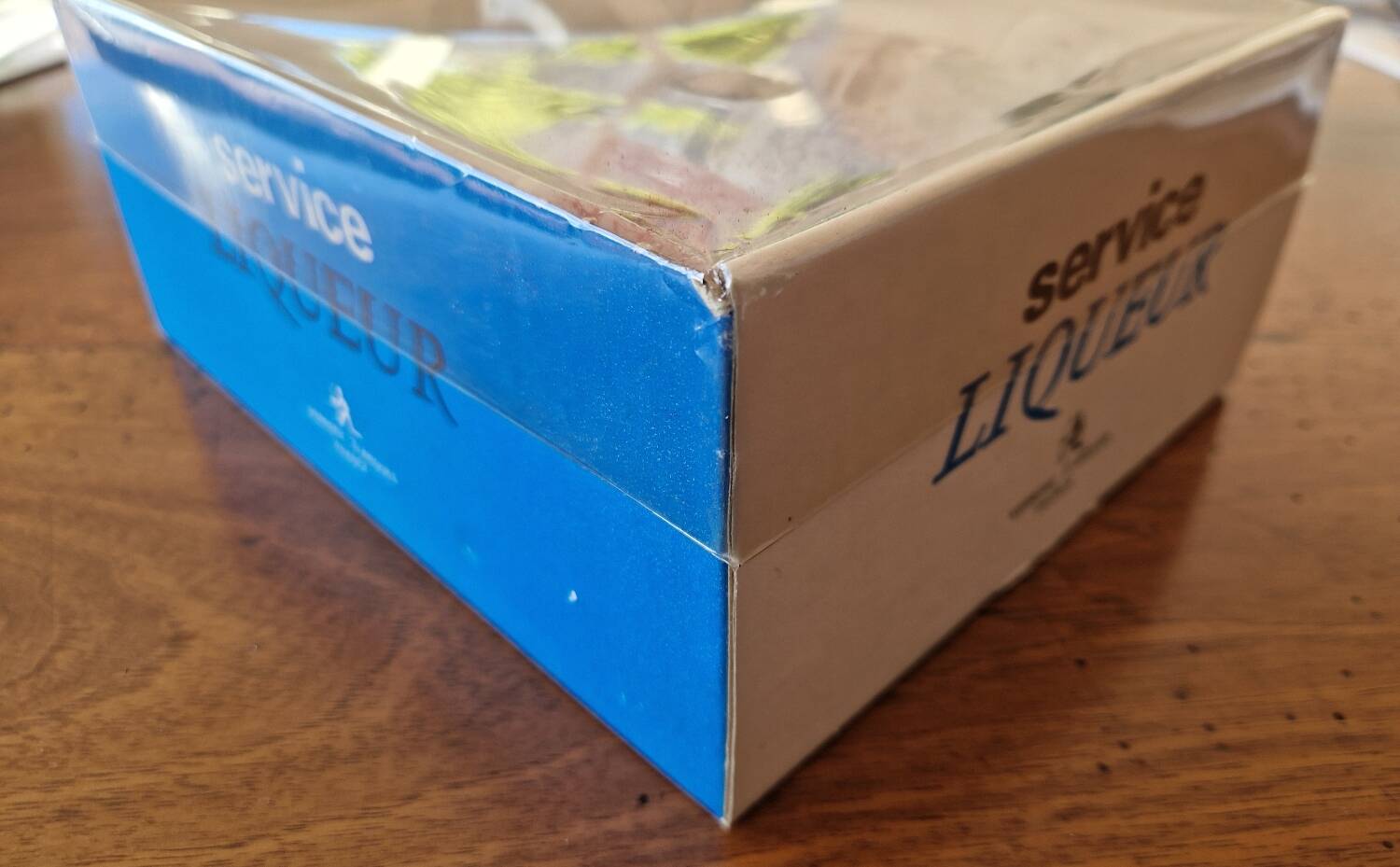 Vintage liqueur service Verrerie d'Arques