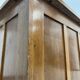 Oak and veneer counter or desk