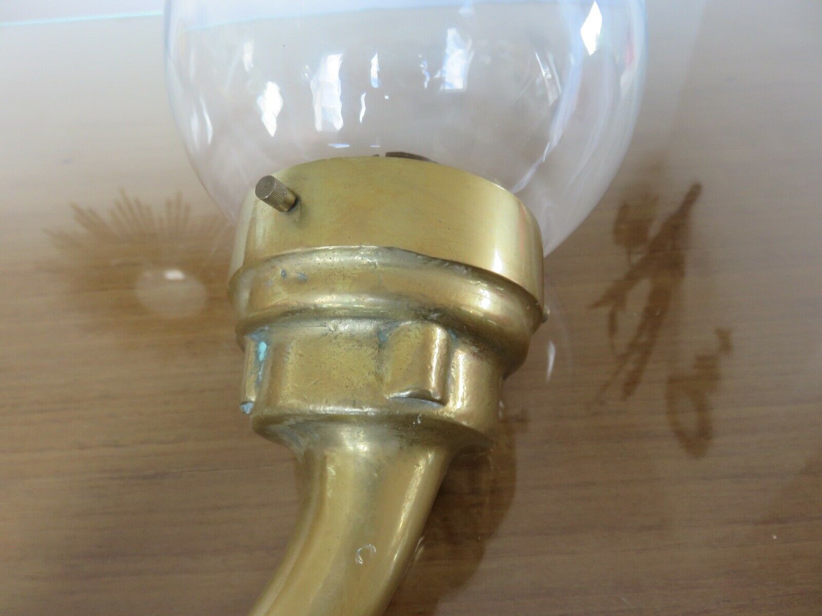 Pair of theater wall sconces in bronze art deco 30s