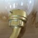 Pair of theater wall sconces in bronze art deco 30s