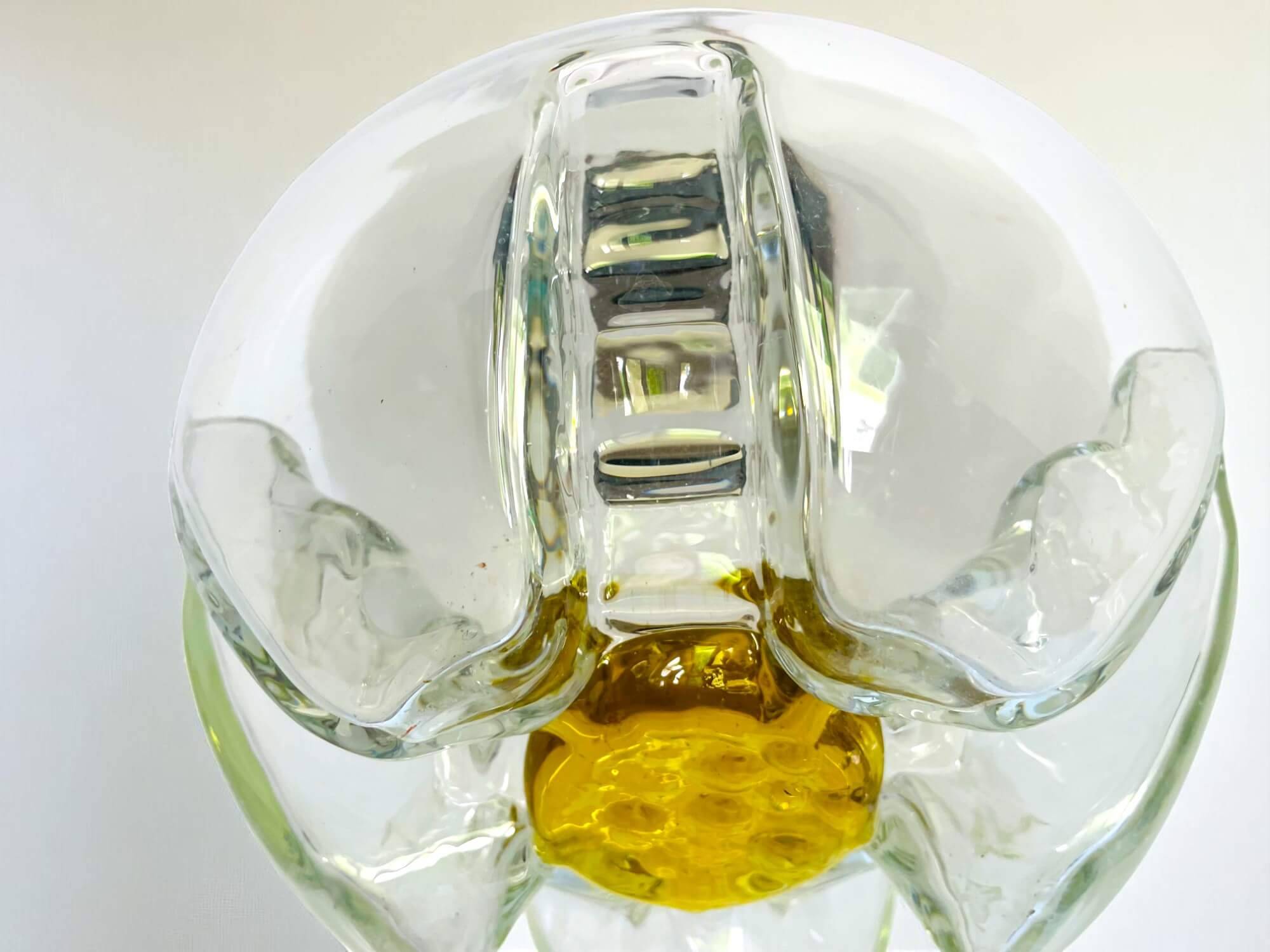 Mazzega style glass hanging lamp
