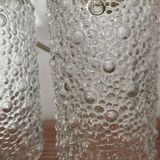 Set of two bubble glass pendant lights