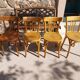 4 Baumann bistro chairs, different shades, vintage