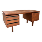 Double-sided teak desk "Musterring International" circa 1960.