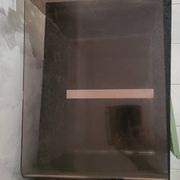 Rectangular piece of furniture or smoked plexiglass coffee table by Michel Dumas.