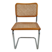 Chaise Cesca B32 de Marcel Breuer estampillée, Italie