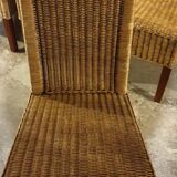 4 chaises rotin