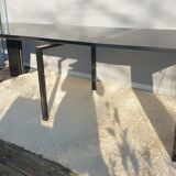 Table with extendable mechanism XXL black lacquer