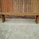 Bench 200 cm old patinated solid wood