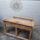 Wooden school desk from the 1960s