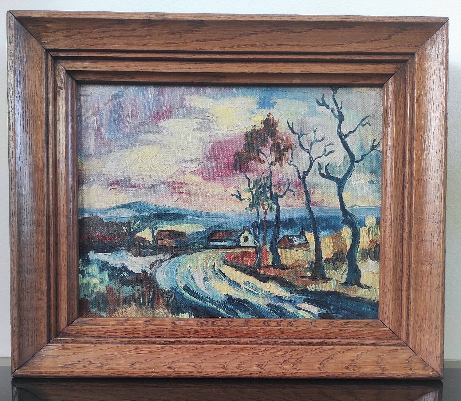 Ancient painting - Expressionist landscape