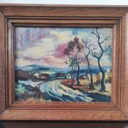 Ancient painting - Expressionist landscape