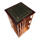 English-style revolving library - Green leather gilded shelf