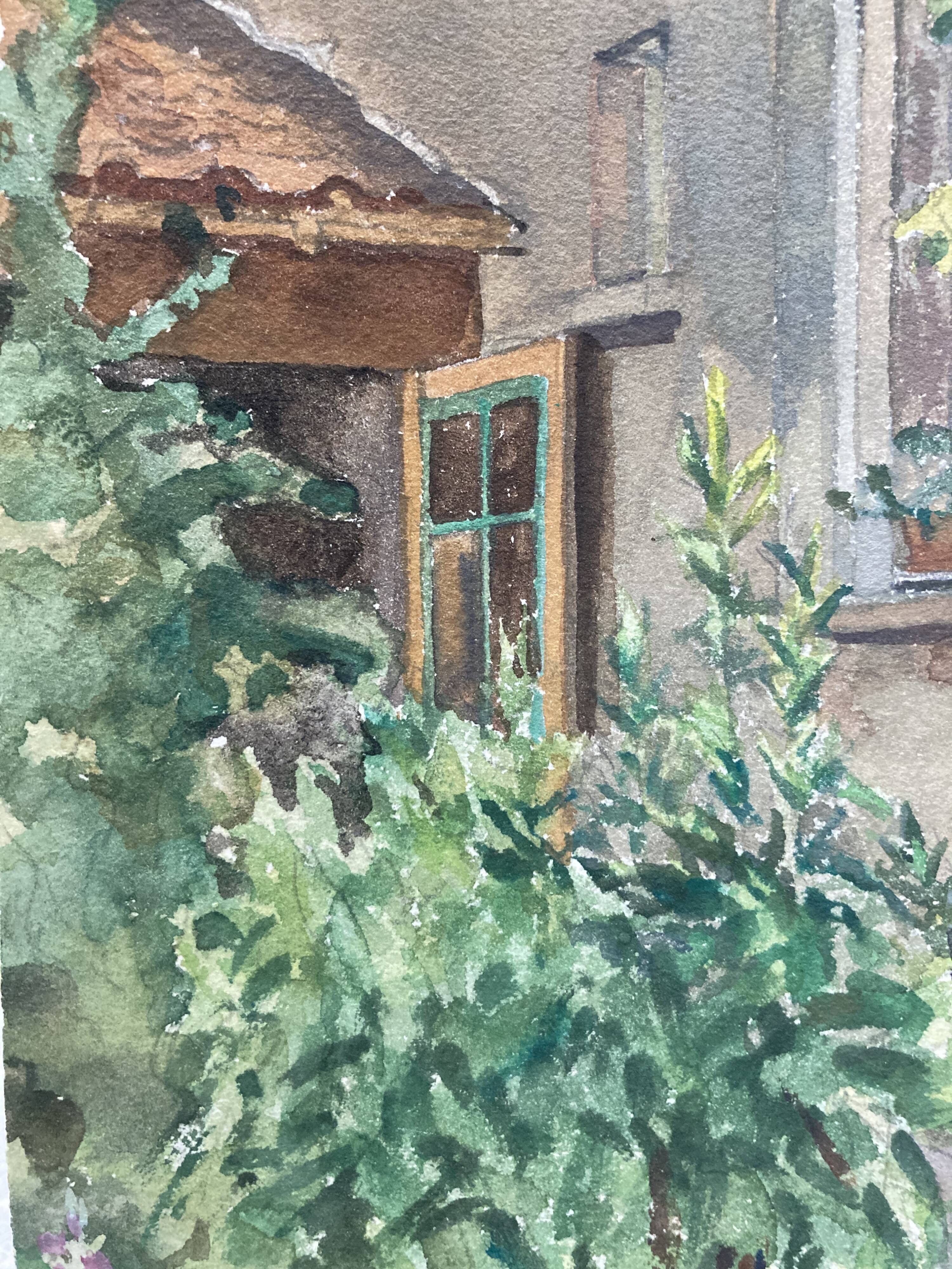 Watercolor landscape signed and dated 1973
