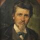 Ancient painting signed Giovanni Pezzotta, oil on canvas, 19th century.